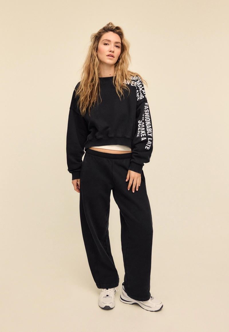 Толстовка с эффектом потертости из мягкой ткани