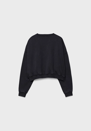 Толстовка с эффектом потертости из мягкой ткани- Заказать в России