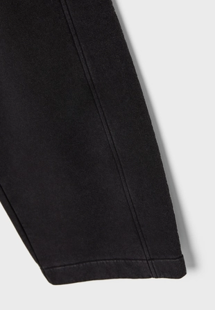 Брюки-джоггеры из мягкого флиса с эффектом потертости- Заказать в России