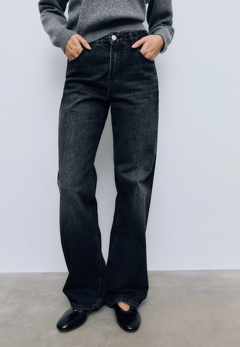 Джинсы прямого кроя