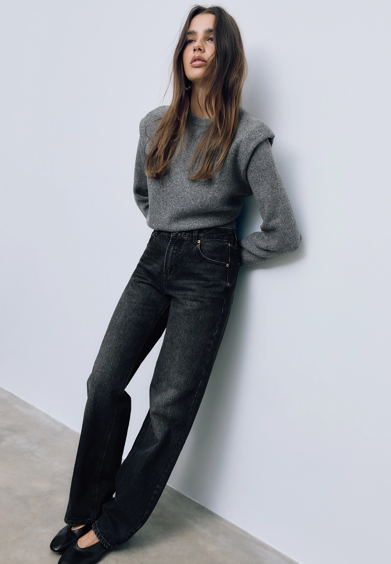 Джинсы прямого кроя