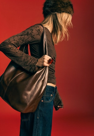 Сумка на плечо на молнии- Заказать в России