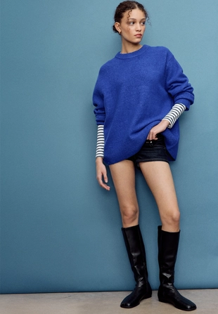 Джемпер из мягкого трикотажа- Заказать в России