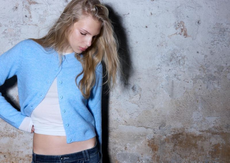 Трикотажный кардиган на пуговицах