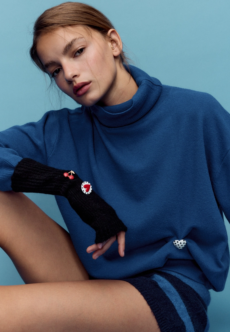 Набор из 5 значков с сердечком и вишней