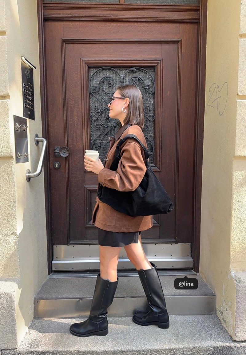 Куртка из искусственной замши с застежками-тоггл