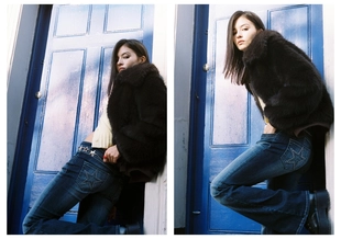 Джинсы клеш с вышивкой на карманах- Заказать в России