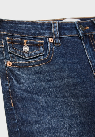 D04 джинсы клеш с низкой посадкой- Заказать в России