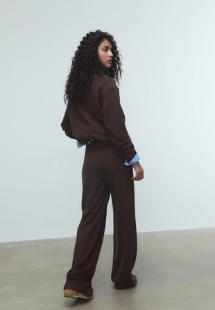 Трикотажные брюки со стрелками- Заказать в России