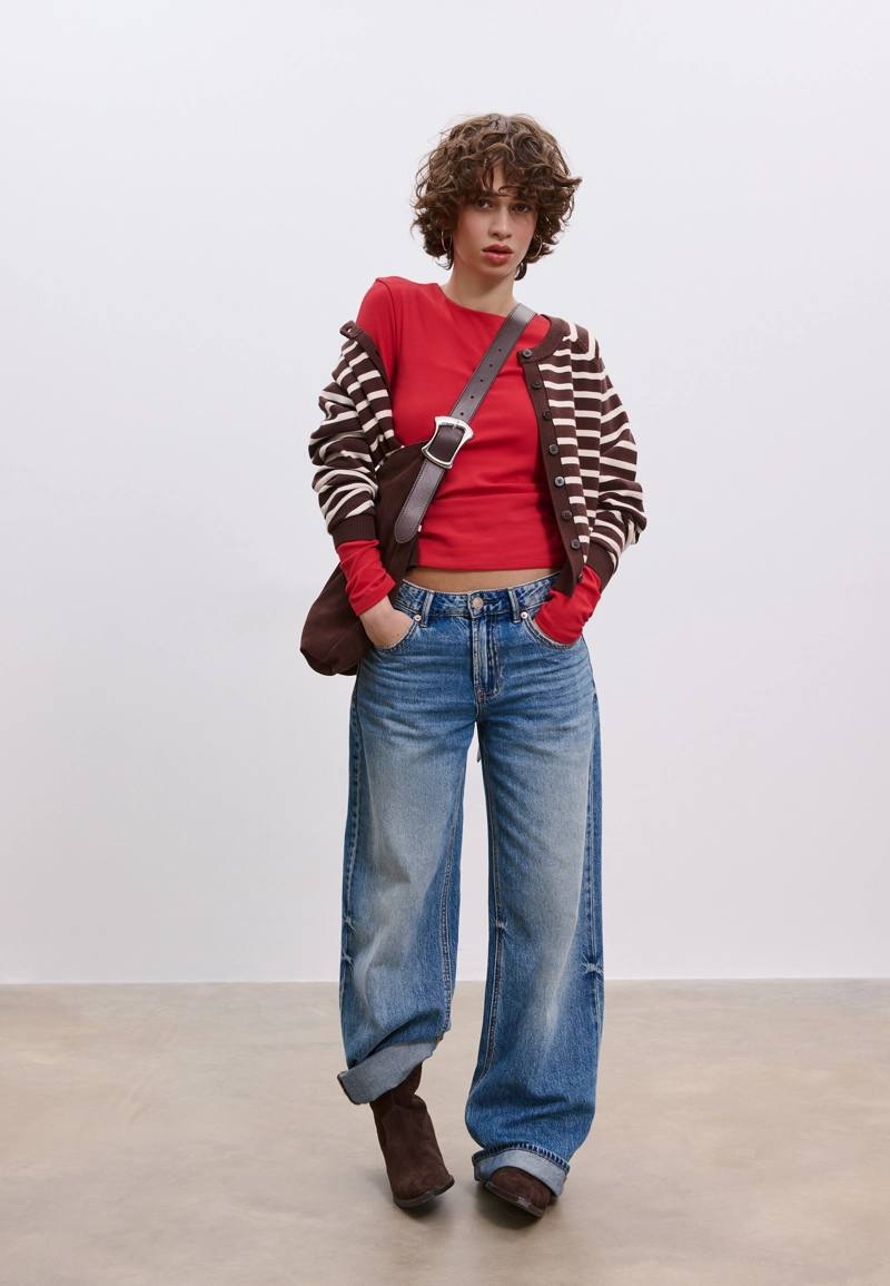 Базовая футболка с длинными рукавами