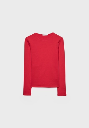 Базовая футболка с длинными рукавами- Заказать в России