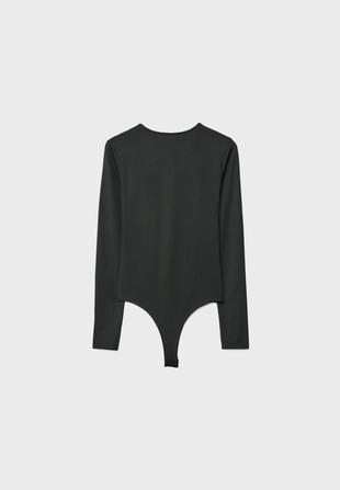 Боди с длинными рукавами из полиамида- Заказать в России