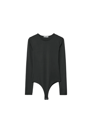 Боди с длинными рукавами из полиамида- Заказать в России