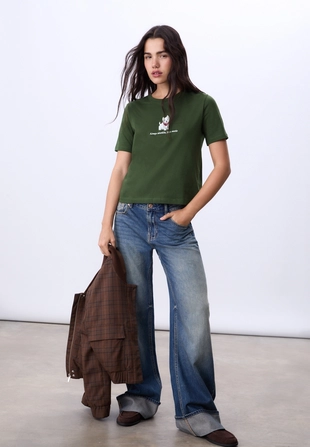 Футболка с вышивкой щенка- Заказать в России