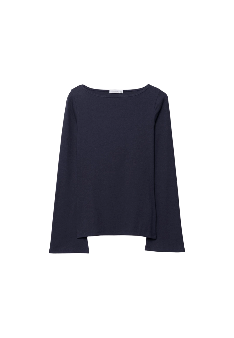 Базовая футболка с расклешенными рукавами