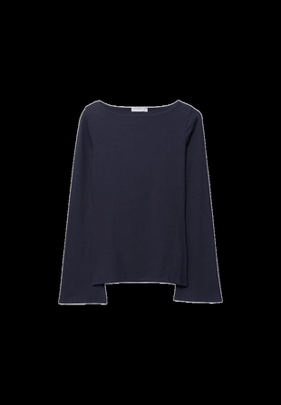 Базовая футболка с расклешенными рукавами- Заказать в России