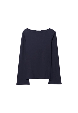 Базовая футболка с расклешенными рукавами- Заказать в России