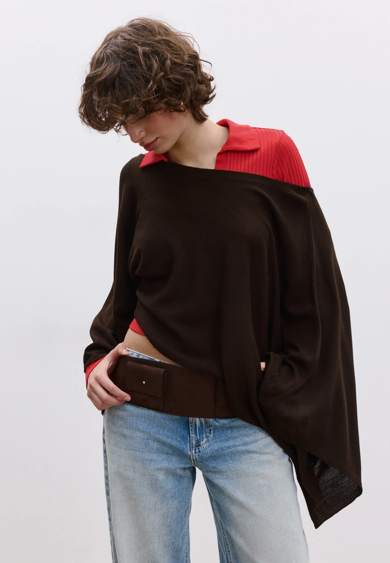 Накидка из трикотажа