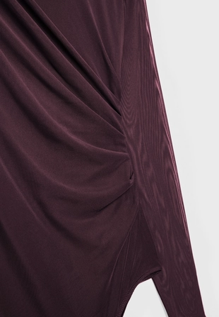 Боди из присборенной полупрозрачной ткани- Заказать в России