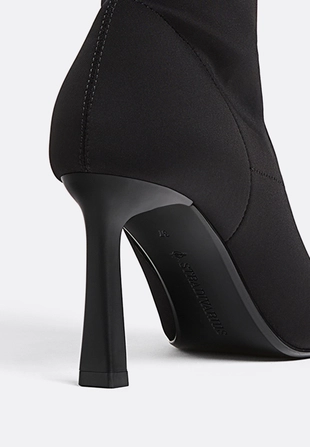 Тканевые ботильоны на шпильке- Заказать в России