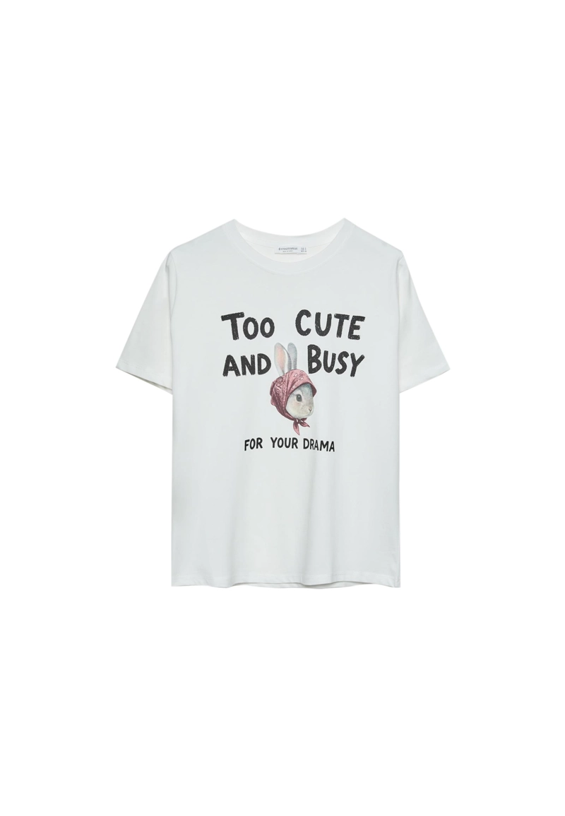 Рубашка классического кроя с кроликом