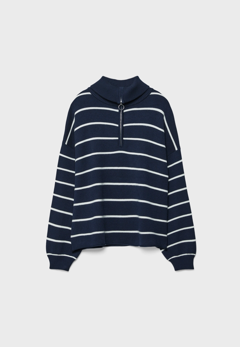 Трикотажный джемпер на молнии