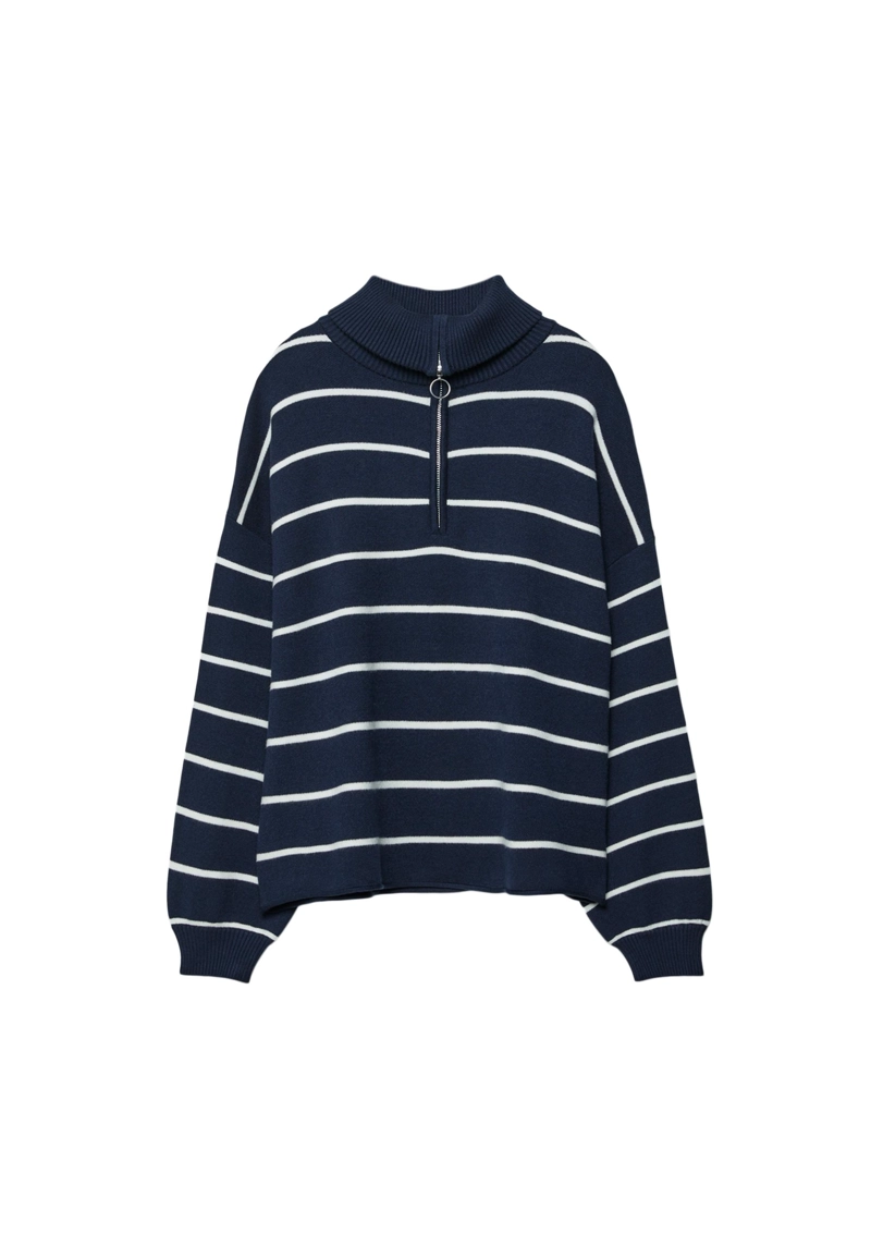 Трикотажный джемпер на молнии