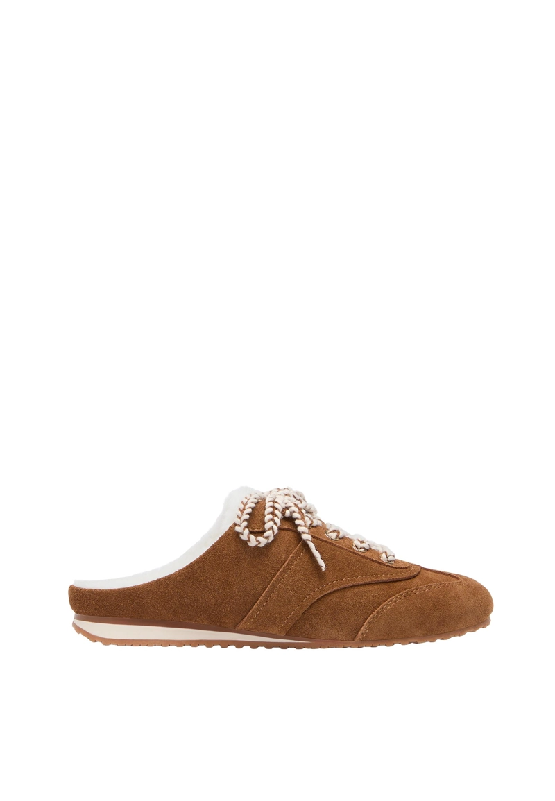 Кожаные тапочки без задников