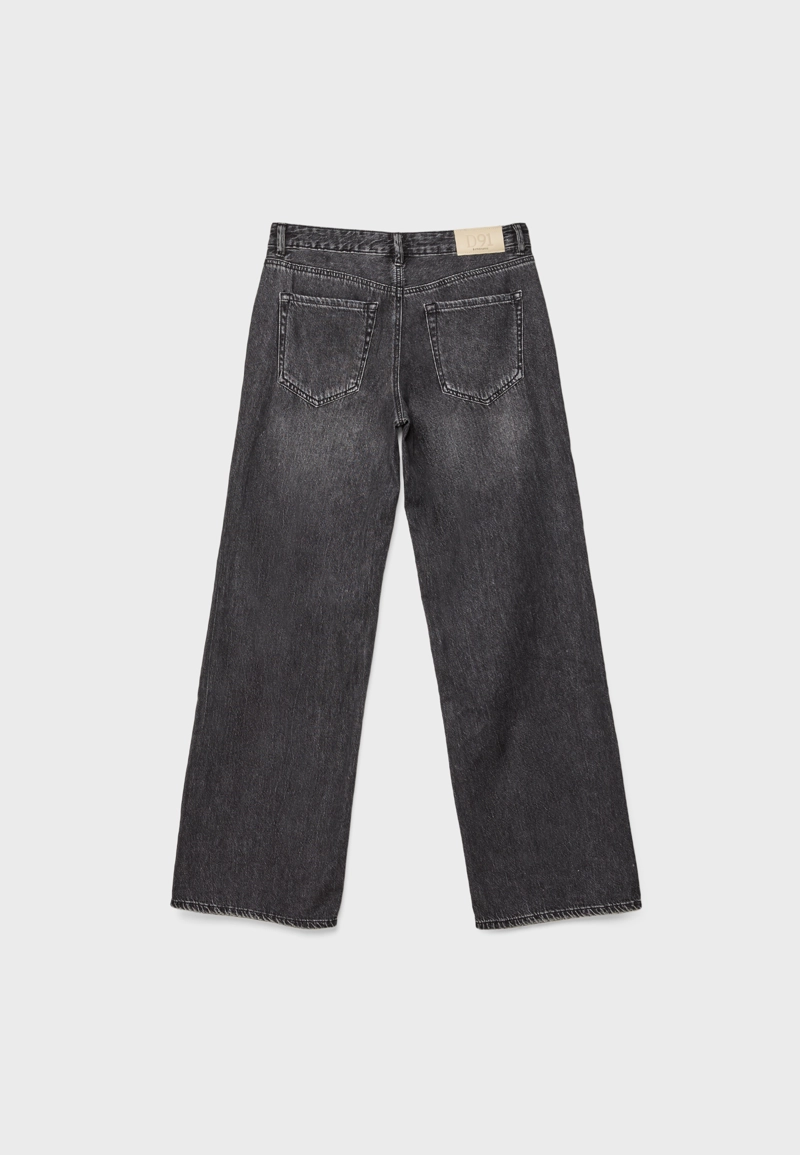 Джинсы D91 с низкой посадкой и широкими штанинами