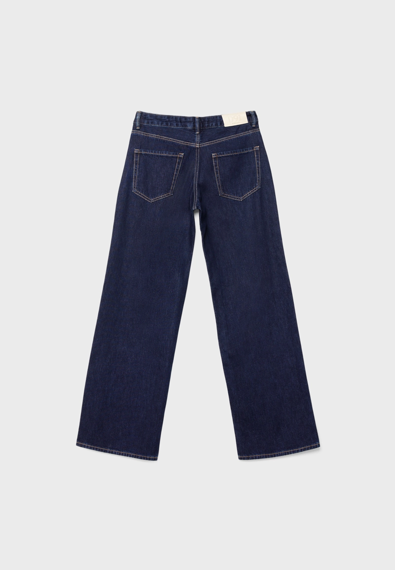 Джинсы D91 с низкой посадкой и широкими штанинами