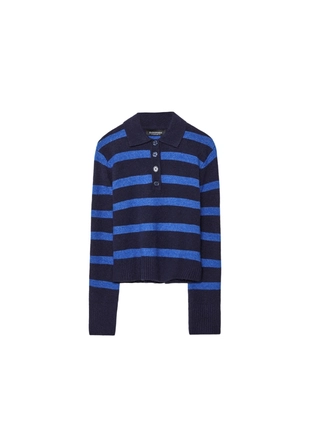 Полосатый свитер-поло- Заказать в России