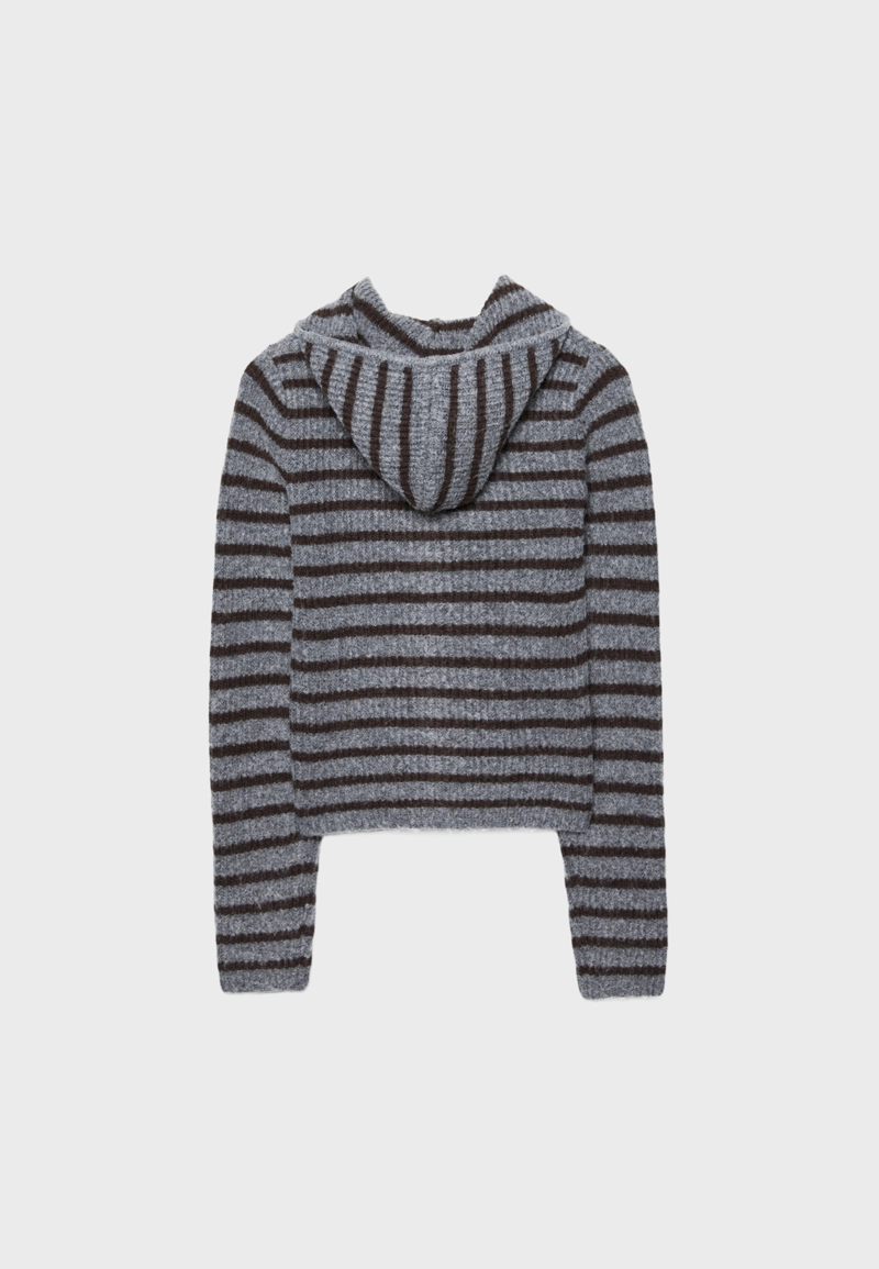 Трикотажный жакет на молнии