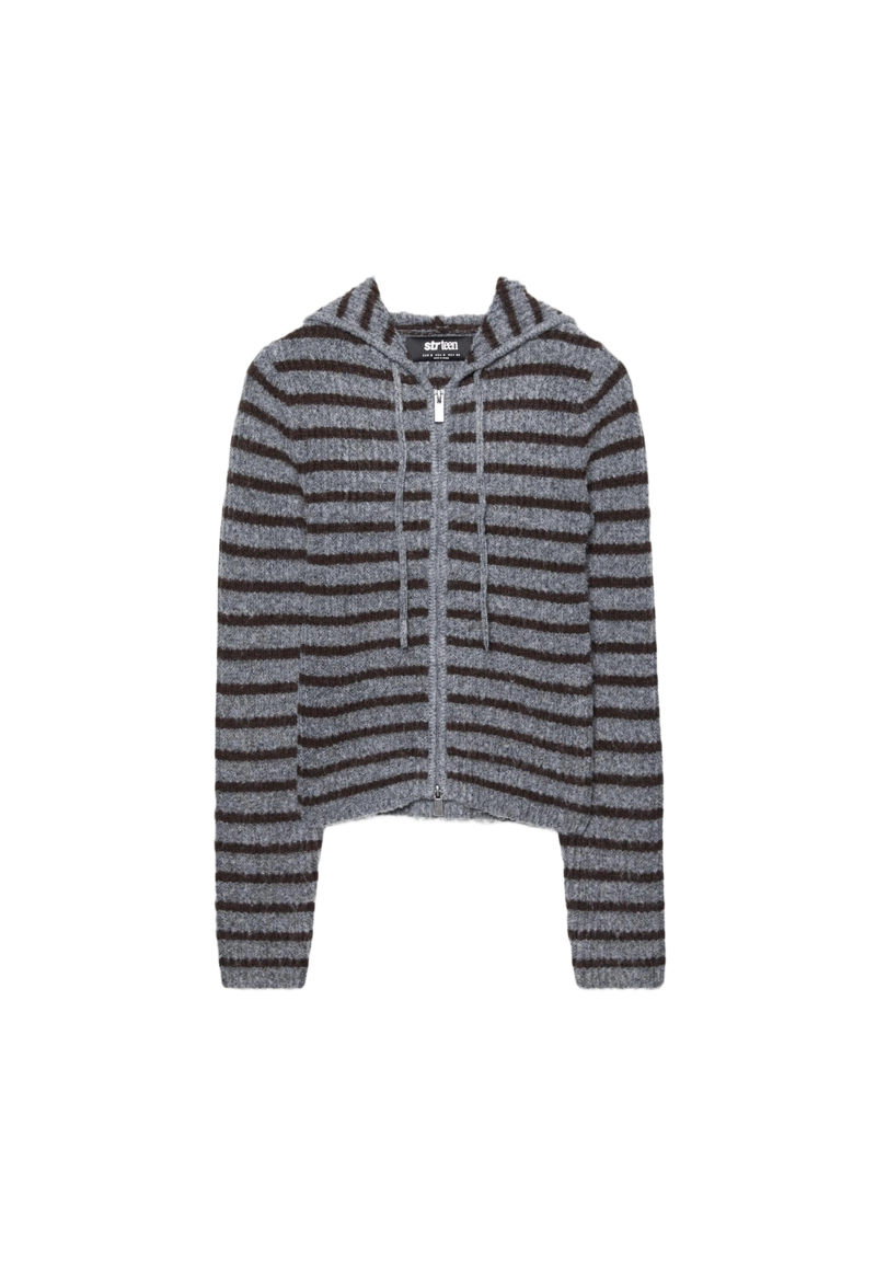 Трикотажный жакет на молнии