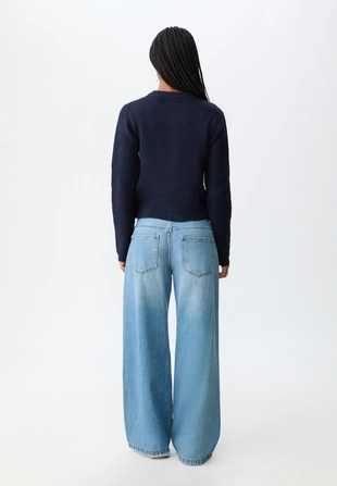 Трикотажный кардиган на пуговицах- Заказать в России