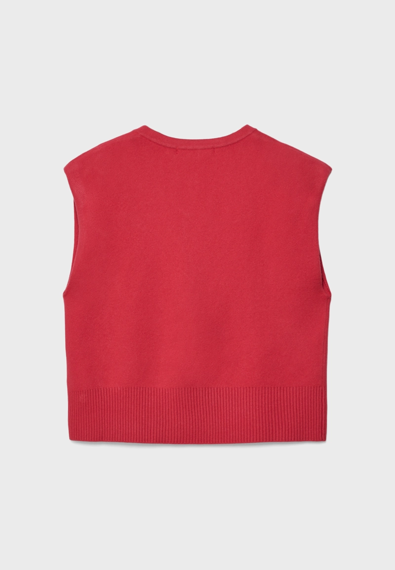 Трикотажный жилет с подплечниками