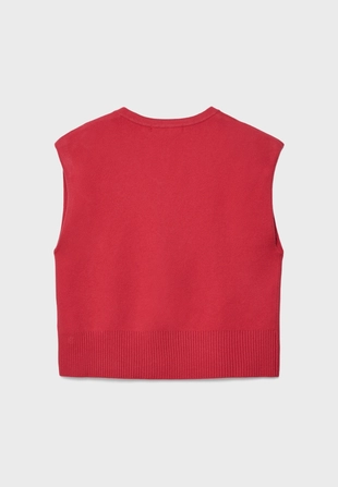 Трикотажный жилет с подплечниками- Заказать в России