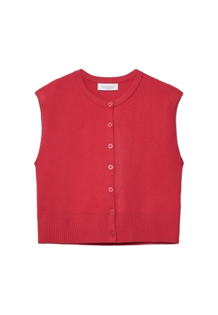 Трикотажный жилет с подплечниками- Заказать в России