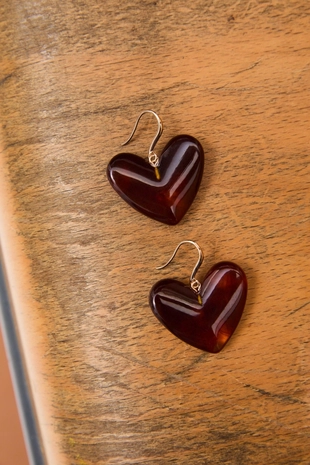 Набор из 2 асимметричных серег в форме сердца- Заказать в России