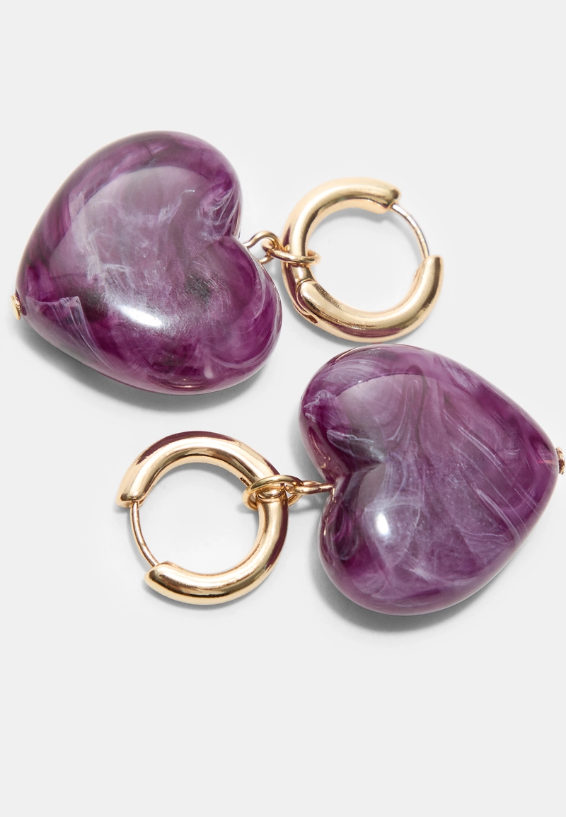 Серьги-сердечки