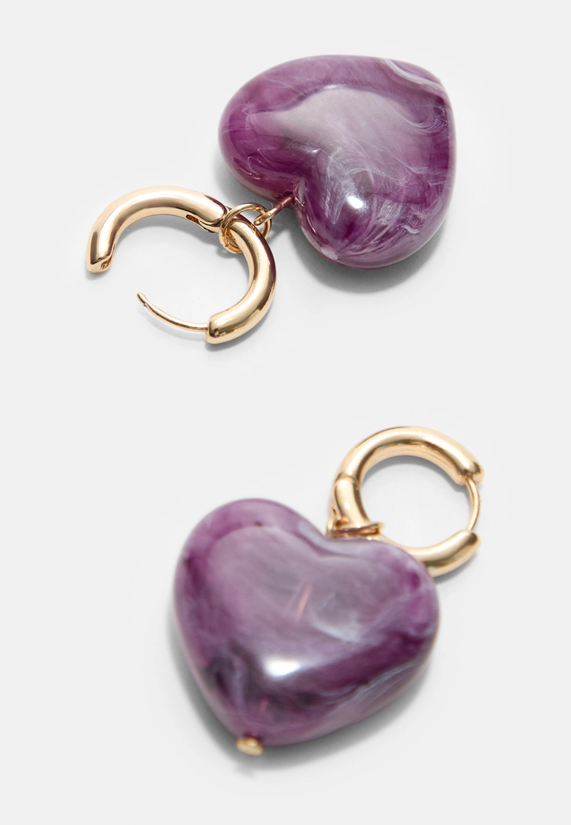 Серьги-сердечки