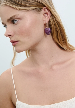 Серьги-сердечки- Заказать в России