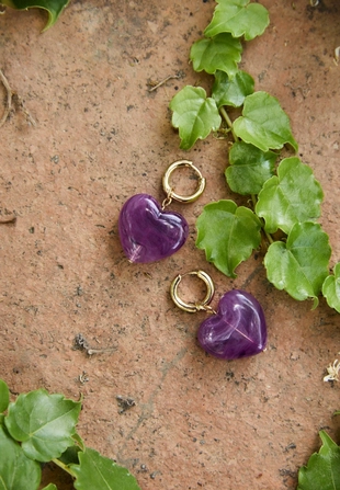 Серьги-сердечки- Заказать в России