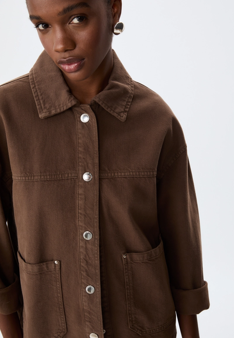 Куртка из твила с карманами