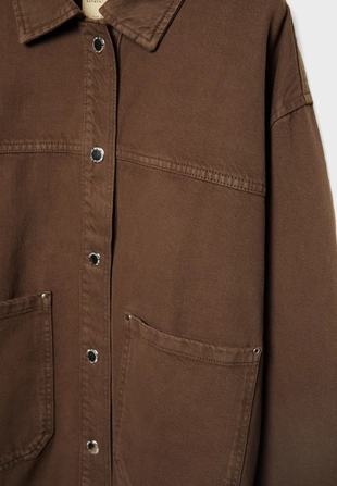 Куртка из твила с карманами- Заказать в России