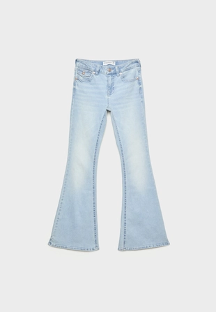 D04 джинсы клеш с низкой посадкой- Заказать в России