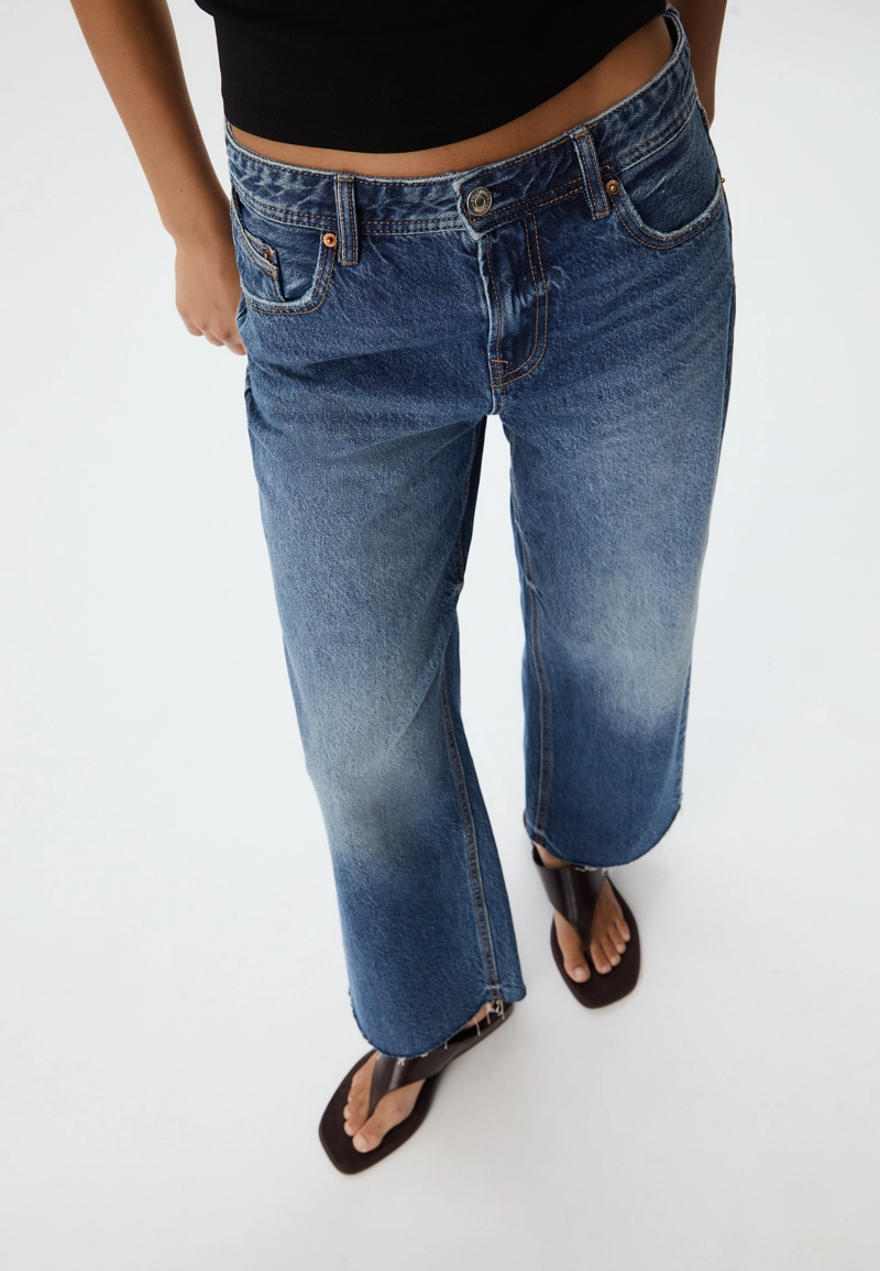 Укороченные прямые джинсы D96