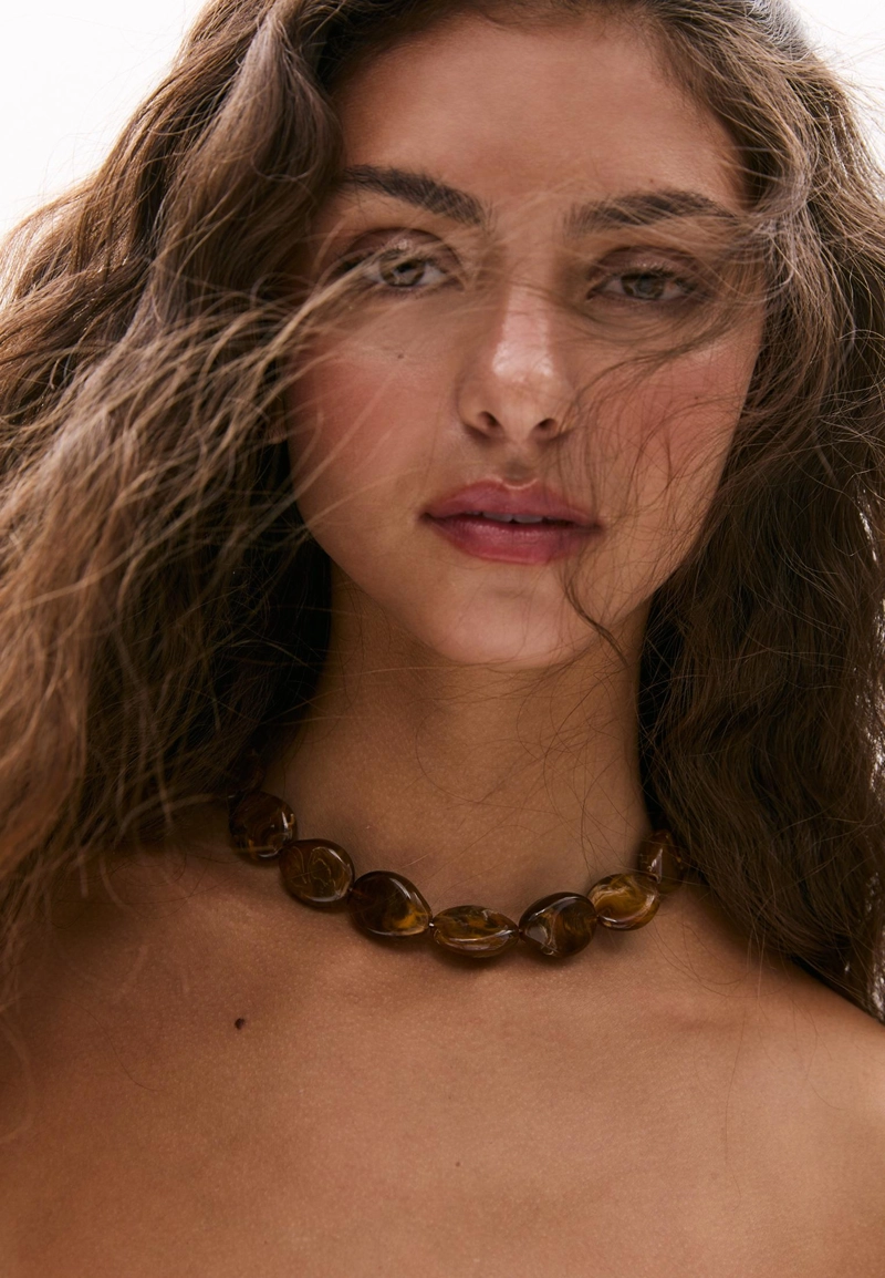 Набор из 2 колье в форме сердца