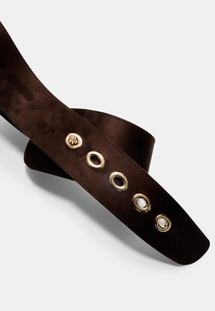 Широкий ремень с металлической застежкой- Заказать в России