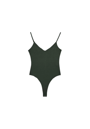 Базовый боди на бретелях- Заказать в России