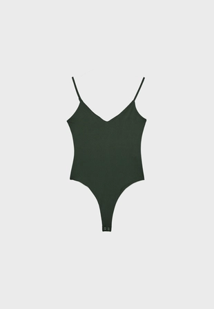 Базовый боди на бретелях- Заказать в России